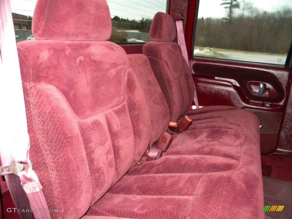 Red Interior 1997 GMC Sierra 3500 SLE Crew Cab 4x4 Dually Photo #40624834