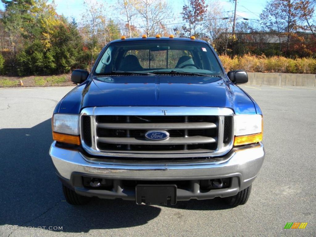 1999 F350 Super Duty XLT Crew Cab 4x4 Dually - Royal Blue Metallic / Blue photo #17