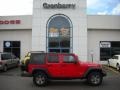 Flame Red - Wrangler Unlimited Rubicon 4x4 Photo No. 1