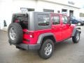 Flame Red - Wrangler Unlimited Rubicon 4x4 Photo No. 2