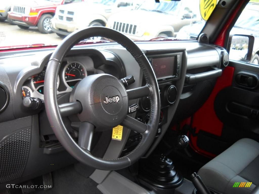 Dark Slate Gray/Medium Slate Gray Interior 2010 Jeep Wrangler Unlimited Rubicon 4x4 Photo #40626300