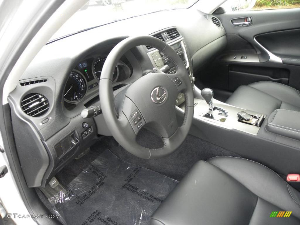 Black Interior 2010 Lexus IS 250 Photo #40626382