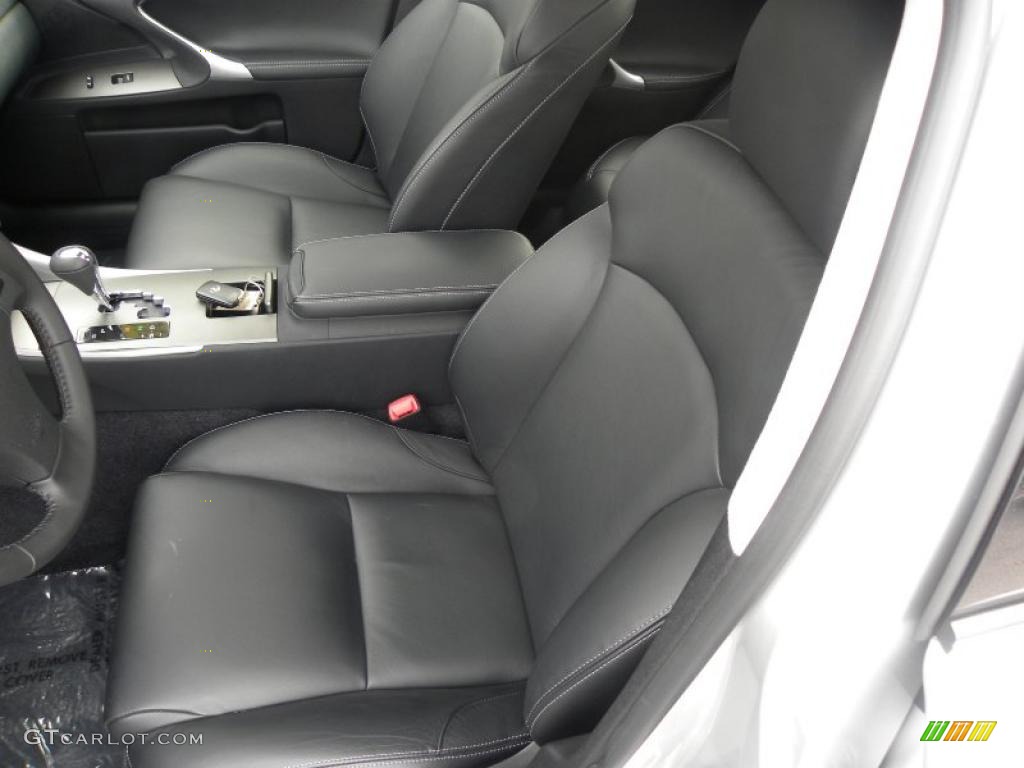 Black Interior 2010 Lexus IS 250 Photo #40626414