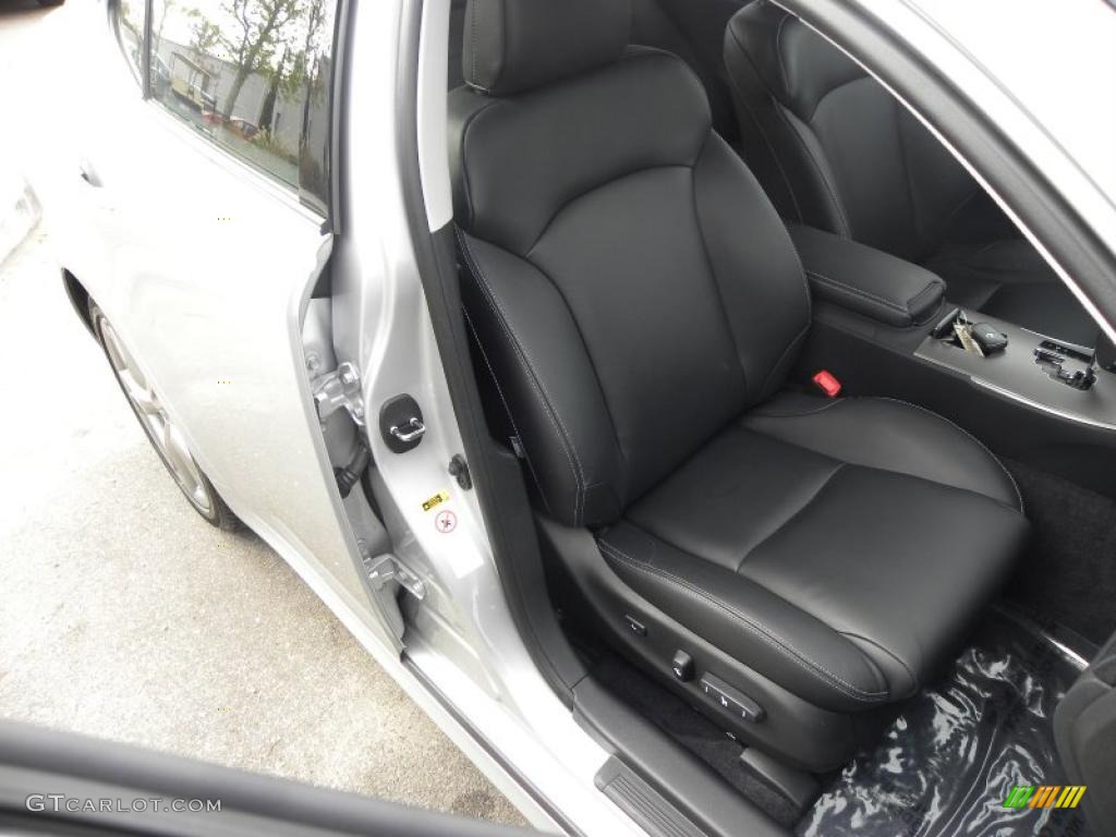Black Interior 2010 Lexus IS 250 Photo #40626478