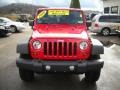 2010 Flame Red Jeep Wrangler Unlimited Rubicon 4x4  photo #19