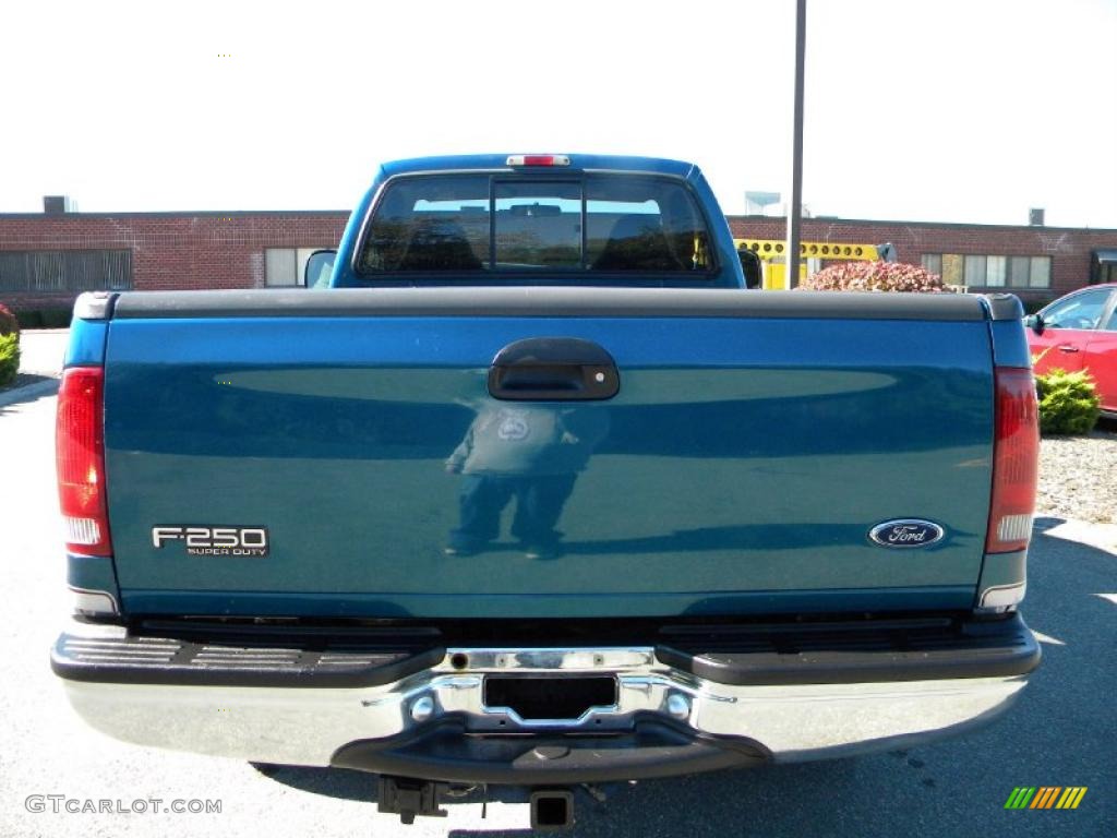 2000 F250 Super Duty XLT Regular Cab 4x4 - Island Blue Metallic / Medium Graphite photo #22