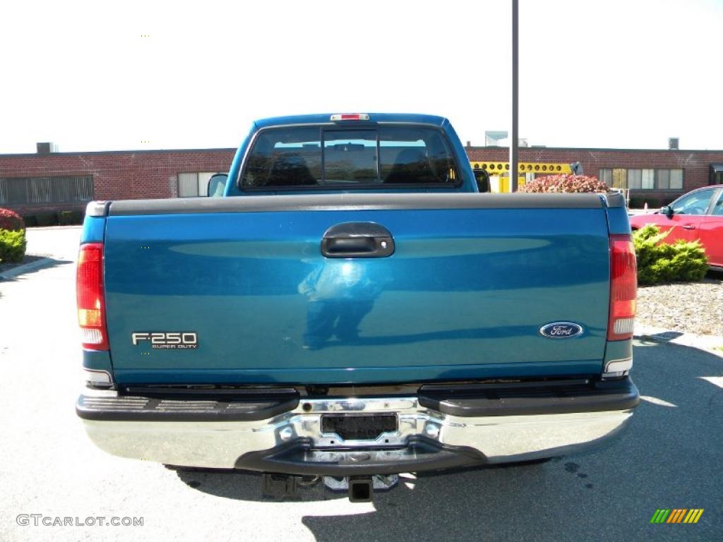 2000 F250 Super Duty XLT Regular Cab 4x4 - Island Blue Metallic / Medium Graphite photo #24