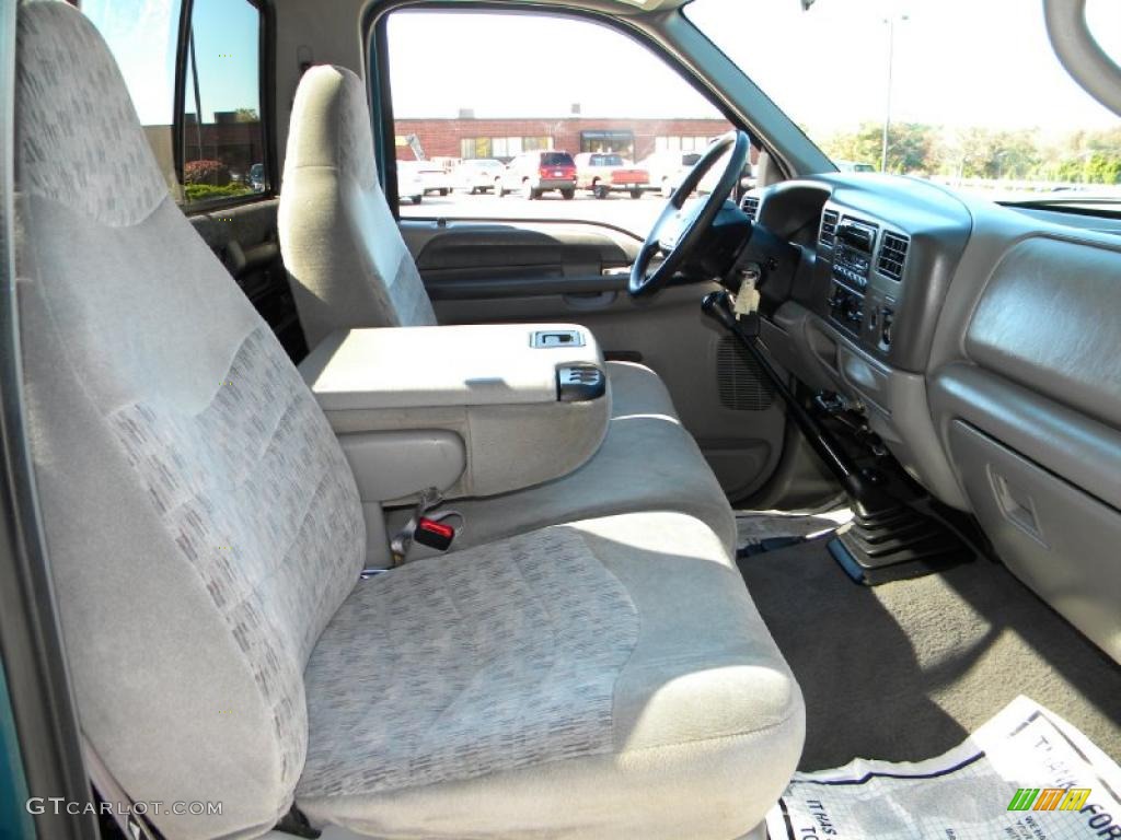 2000 F250 Super Duty XLT Regular Cab 4x4 - Island Blue Metallic / Medium Graphite photo #44