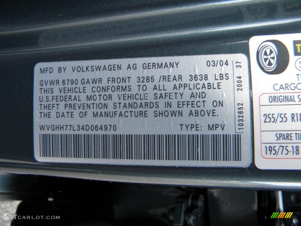 2004 Touareg V10 TDI - Offroad Grey Metallic / Anthracite photo #111