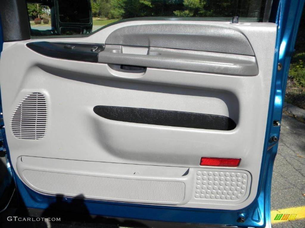 2000 F250 Super Duty XLT Regular Cab 4x4 - Island Blue Metallic / Medium Graphite photo #48