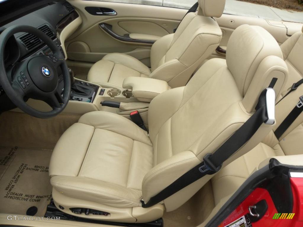 2006 3 Series 325i Convertible - Electric Red / Sand photo #4