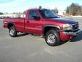 2005 Sport Red Metallic GMC Sierra 2500HD SLE Regular Cab 4x4  photo #2