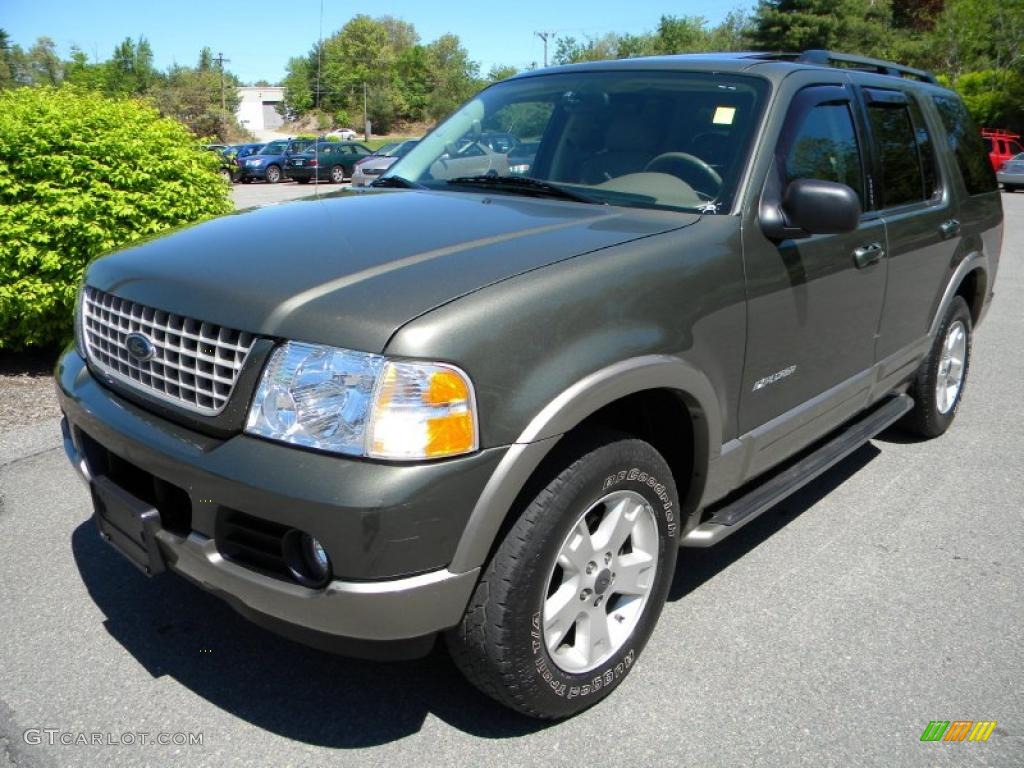 2004 Explorer Eddie Bauer 4x4 - Estate Green Metallic / Medium Parchment photo #1