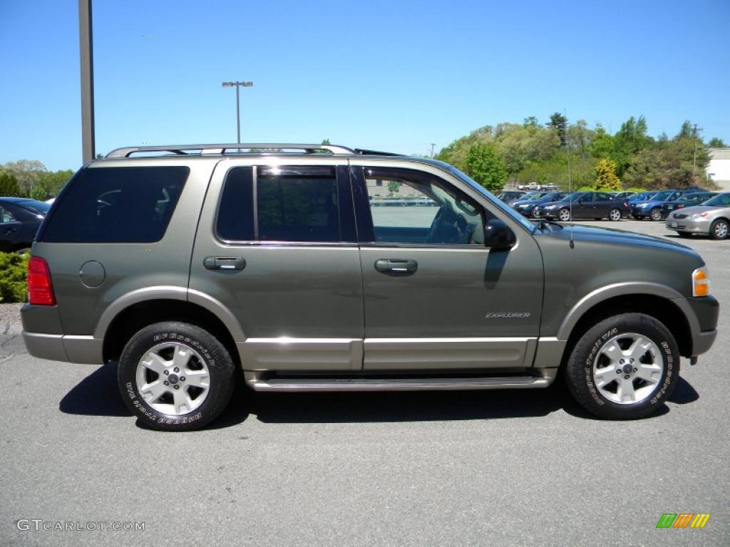 2004 Explorer Eddie Bauer 4x4 - Estate Green Metallic / Medium Parchment photo #4