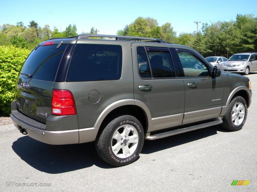 2004 Explorer Eddie Bauer 4x4 - Estate Green Metallic / Medium Parchment photo #6