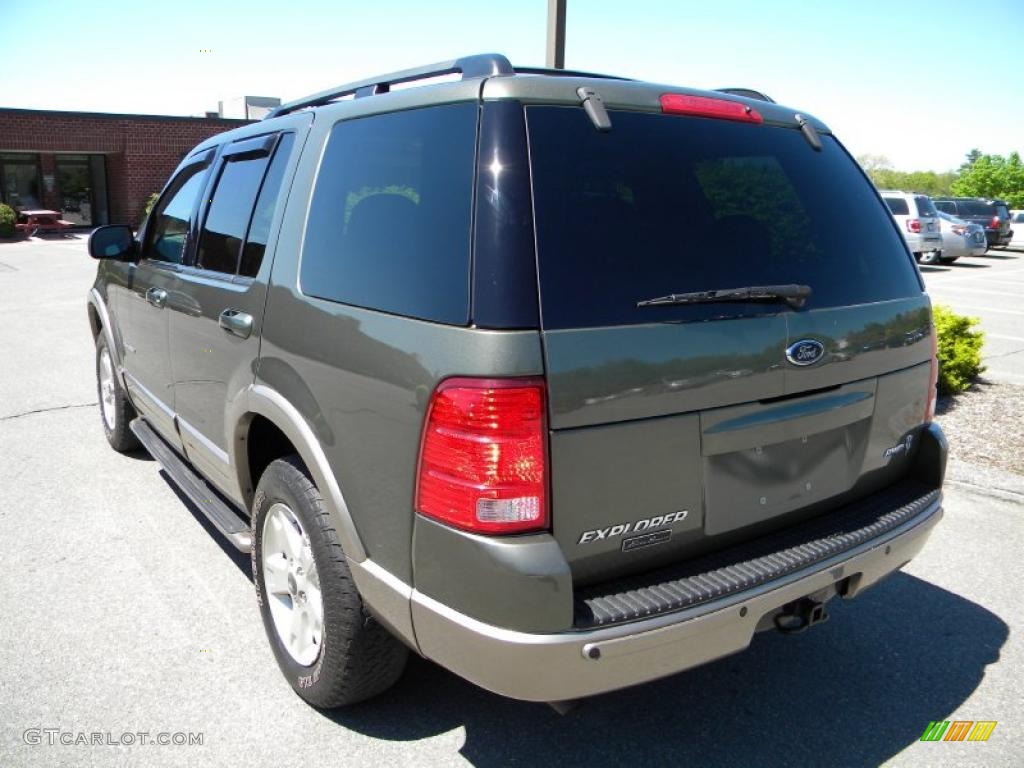 2004 Explorer Eddie Bauer 4x4 - Estate Green Metallic / Medium Parchment photo #9