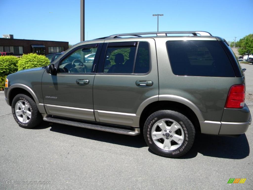 2004 Explorer Eddie Bauer 4x4 - Estate Green Metallic / Medium Parchment photo #16