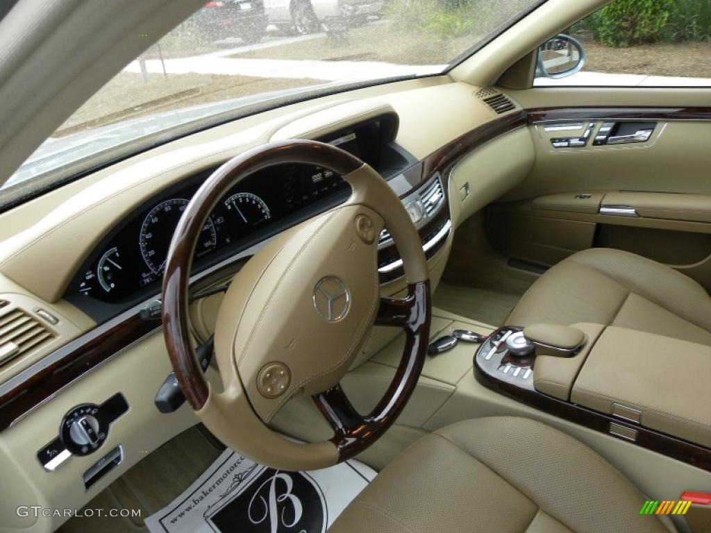 Cashmere/Savanna Interior 2008 Mercedes-Benz S 550 Sedan Photo #40628992