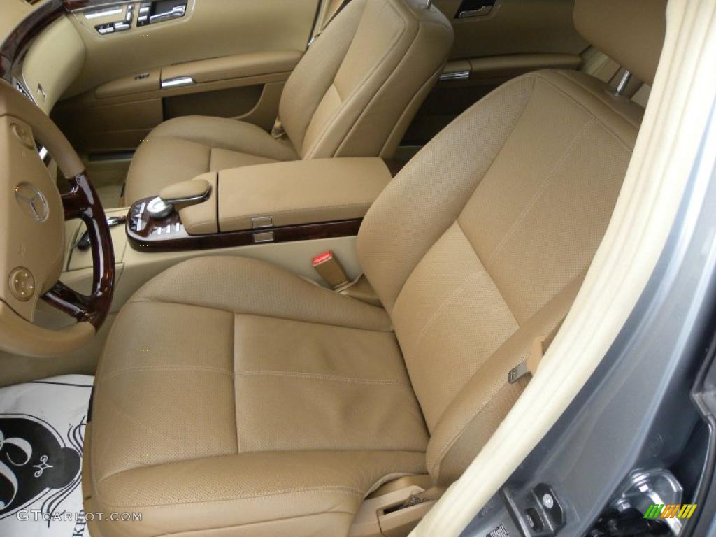 Cashmere/Savanna Interior 2008 Mercedes-Benz S 550 Sedan Photo #40629022