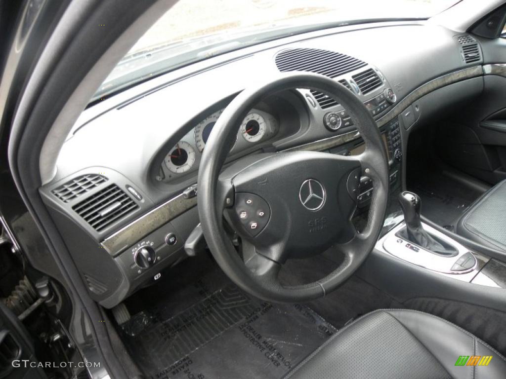 Charcoal Interior 2004 Mercedes-Benz E 55 AMG Sedan Photo #40629363