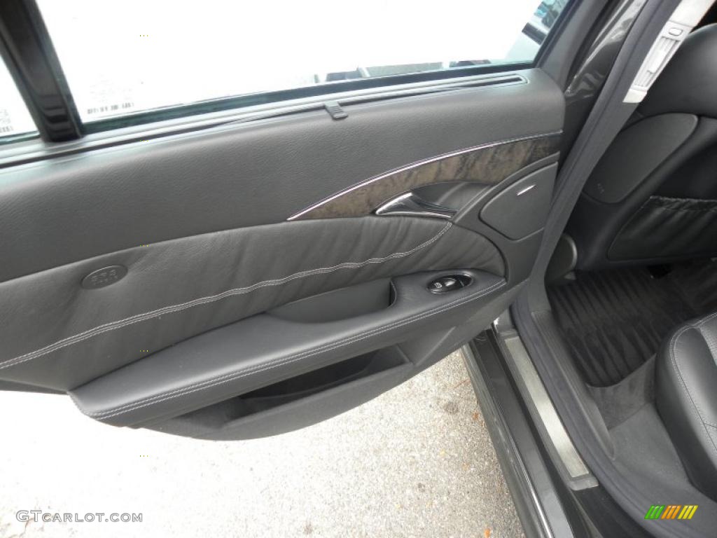 2004 Mercedes-Benz E 55 AMG Sedan Charcoal Door Panel Photo #40629509