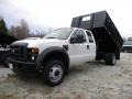 Oxford White 2010 Ford F450 Super Duty SuperCab Chassis Dump Truck Exterior