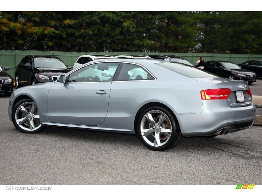 2010 A5 2.0T quattro Coupe - Monza Silver Metallic / Black photo #11