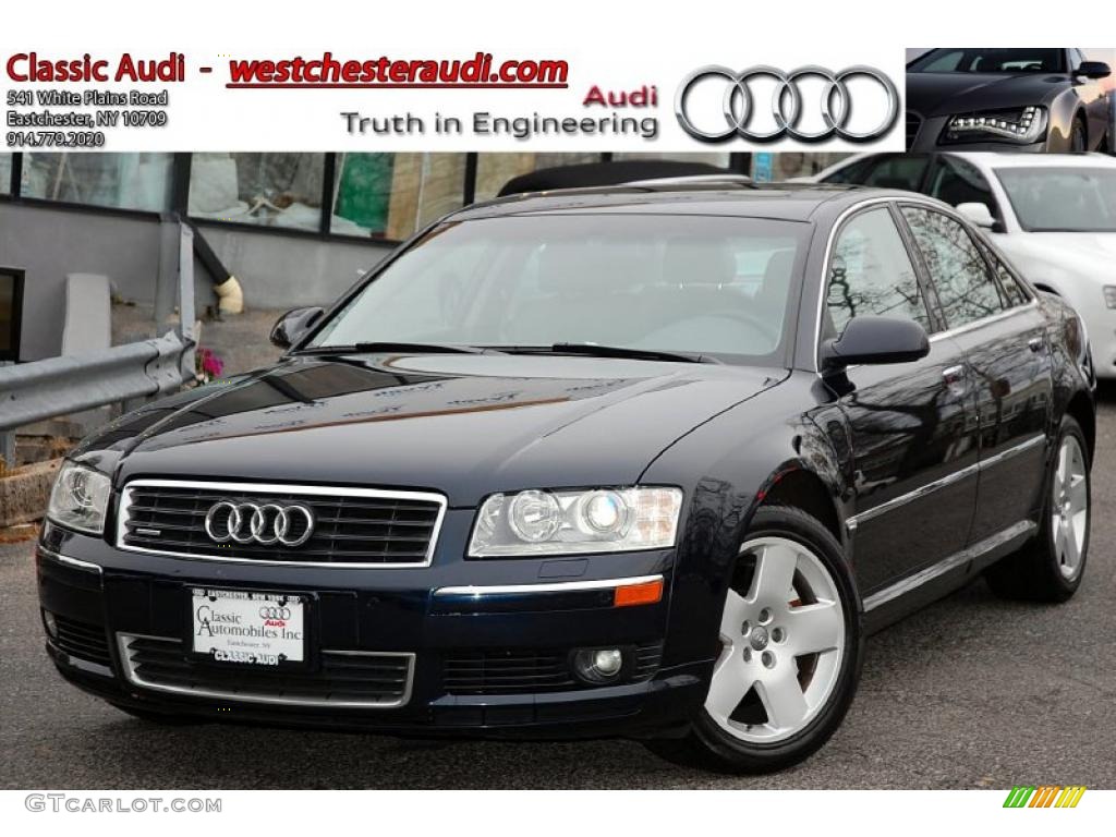 2005 A8 4.2 quattro - Night Blue Pearl / Platinum photo #1