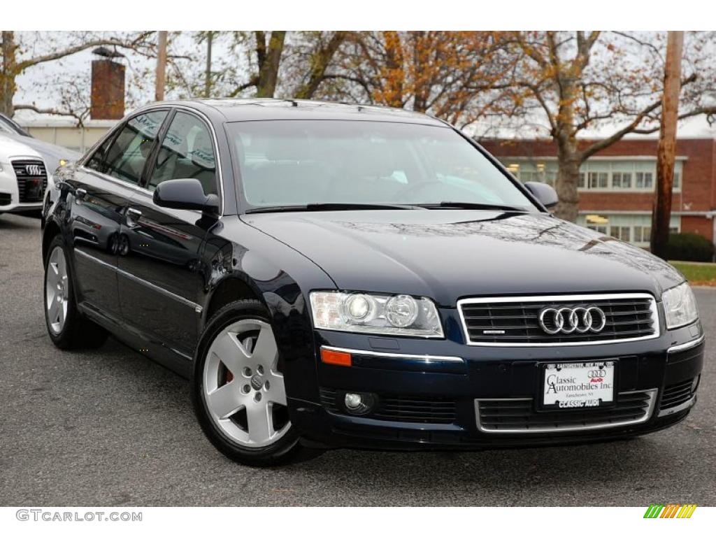 2005 A8 4.2 quattro - Night Blue Pearl / Platinum photo #7