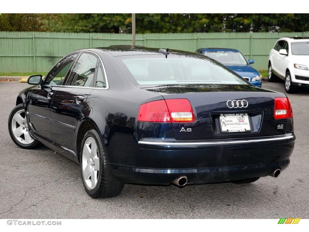 Night Blue Pearl 2005 Audi A8 4.2 quattro Exterior Photo #40631138