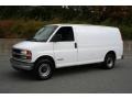 White 2001 Chevrolet Express 3500 Commercial Van Exterior