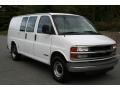 White 2001 Chevrolet Express 3500 Commercial Van Exterior