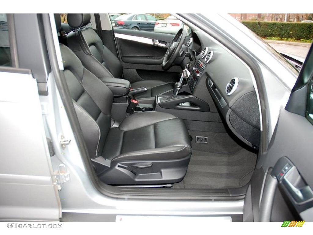 Black Interior 2007 Audi A3 2.0T Photo #40631750