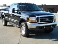 2000 Black Ford F350 Super Duty XLT Extended Cab 4x4  photo #1