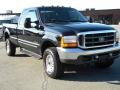 2000 Black Ford F350 Super Duty XLT Extended Cab 4x4  photo #3