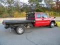 2001 Victory Red Chevrolet Silverado 3500 Extended Cab 4x4 Chassis Plow Truck  photo #9