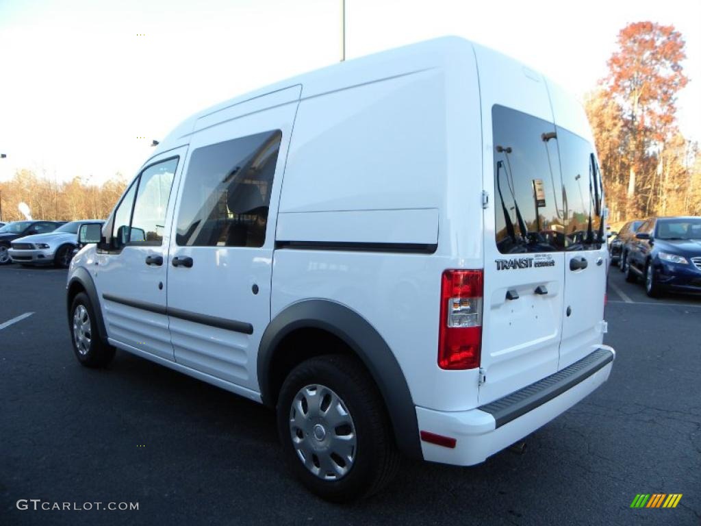 Frozen White 2010 Ford Transit Connect XLT Cargo Van Exterior Photo #40632226
