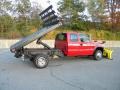 2001 Victory Red Chevrolet Silverado 3500 Extended Cab 4x4 Chassis Plow Truck  photo #11