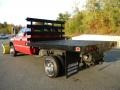 2001 Victory Red Chevrolet Silverado 3500 Extended Cab 4x4 Chassis Plow Truck  photo #18