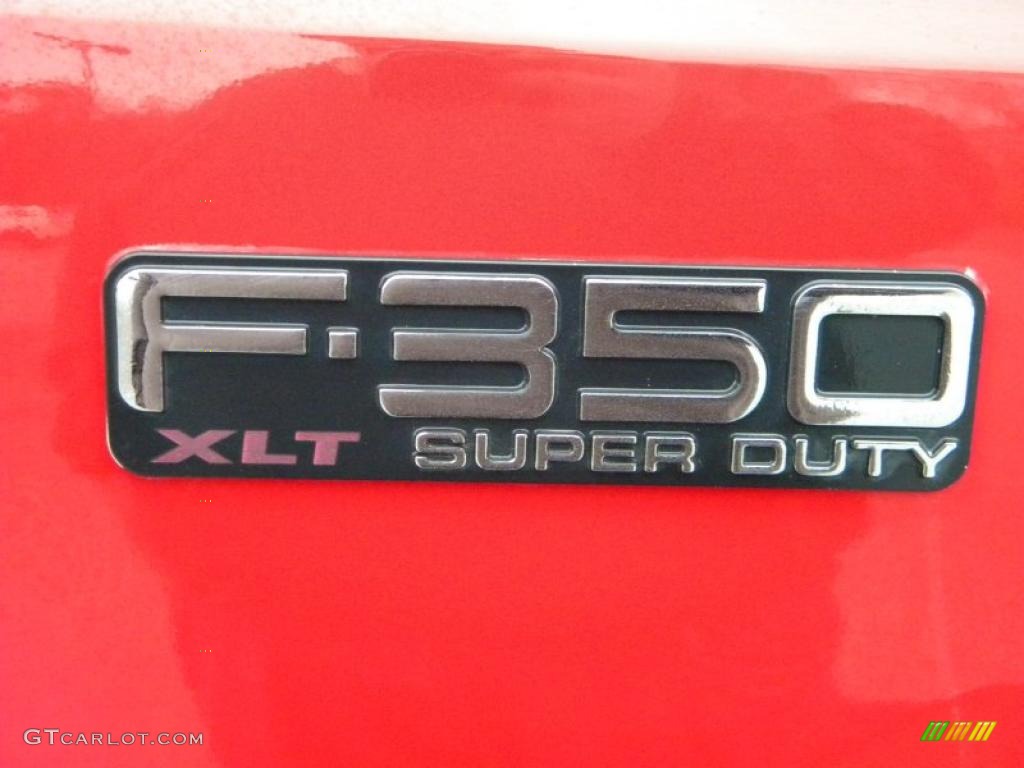 2000 F350 Super Duty XLT Regular Cab 4x4 - Red / Medium Graphite photo #24