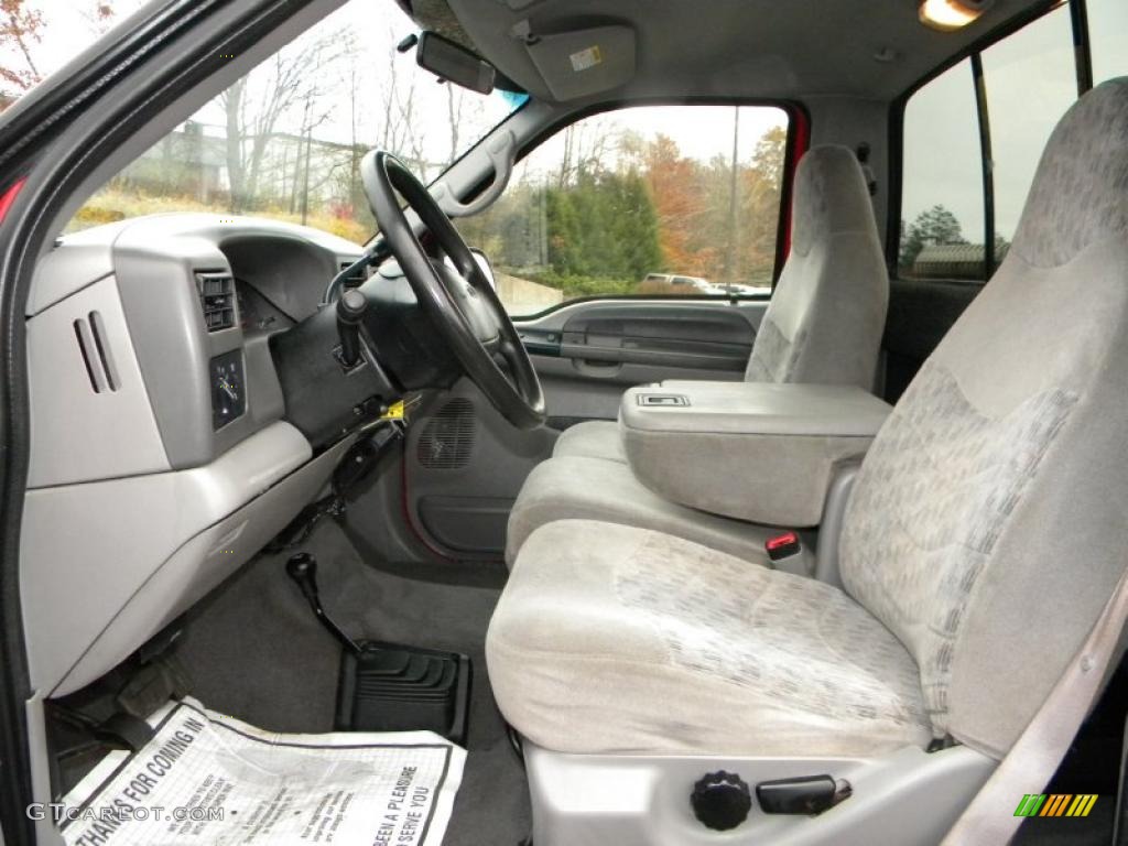 Medium Graphite Interior 2000 Ford F350 Super Duty XLT Regular Cab 4x4 Photo #40633010