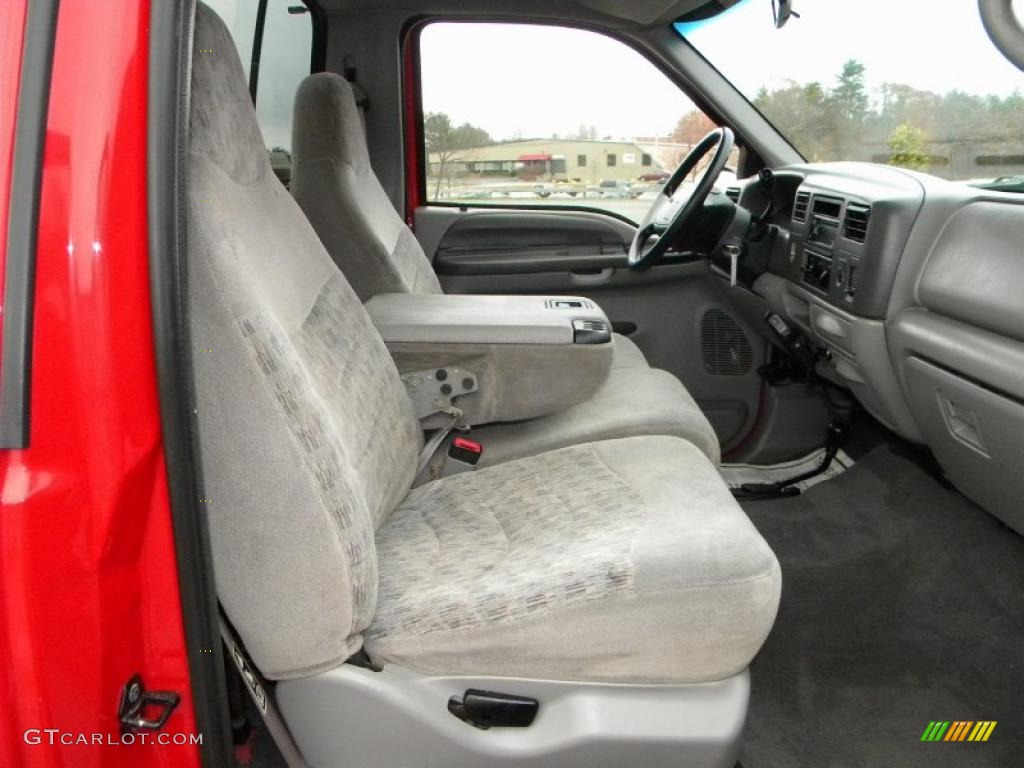 Medium Graphite Interior 2000 Ford F350 Super Duty XLT Regular Cab 4x4 Photo #40633086