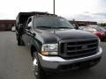 Dark Green Satin Metallic - F550 Super Duty XL Crew Cab Chassis Dump Truck Photo No. 3