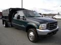 Dark Green Satin Metallic - F550 Super Duty XL Crew Cab Chassis Dump Truck Photo No. 4