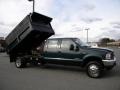 2004 Dark Green Satin Metallic Ford F550 Super Duty XL Crew Cab Chassis Dump Truck  photo #22