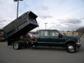 2004 Dark Green Satin Metallic Ford F550 Super Duty XL Crew Cab Chassis Dump Truck  photo #23
