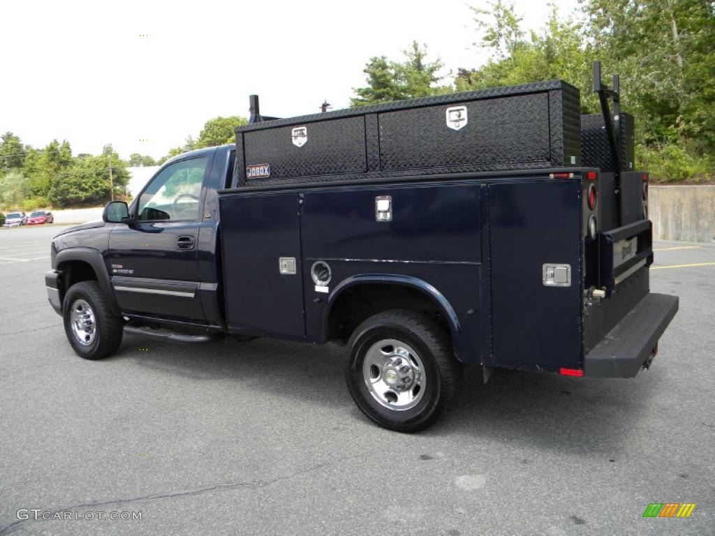 2006 Silverado 2500HD LT Regular Cab 4x4 Chassis - Dark Blue Metallic / Dark Charcoal photo #11