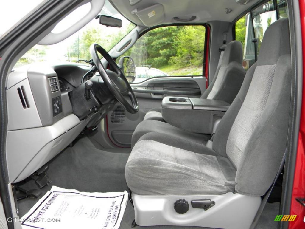 Medium Flint Interior 2003 Ford F350 Super Duty XLT Regular Cab 4x4 Photo #40635306