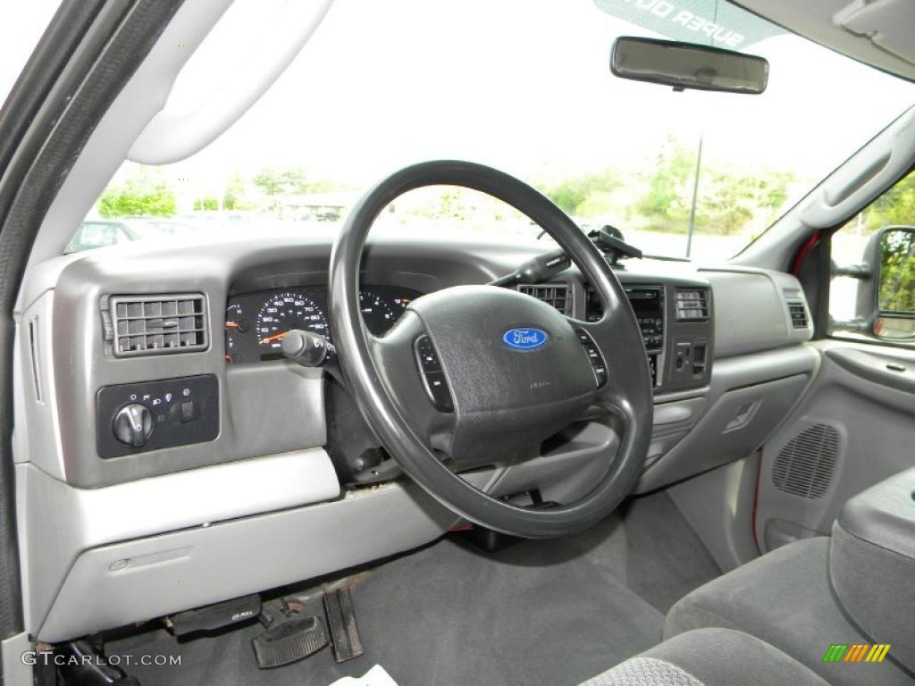 2003 Ford F350 Super Duty XLT Regular Cab 4x4 Medium Flint Dashboard Photo #40635322