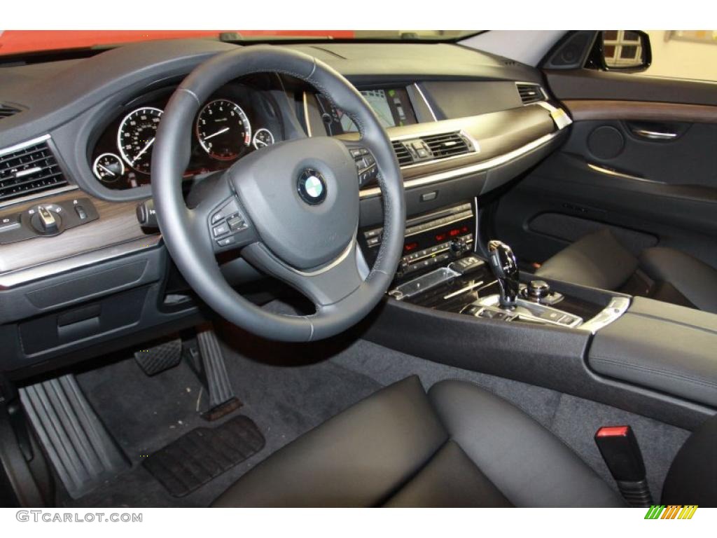 Black Interior 2010 BMW 5 Series 535i Gran Turismo Photo #40635466